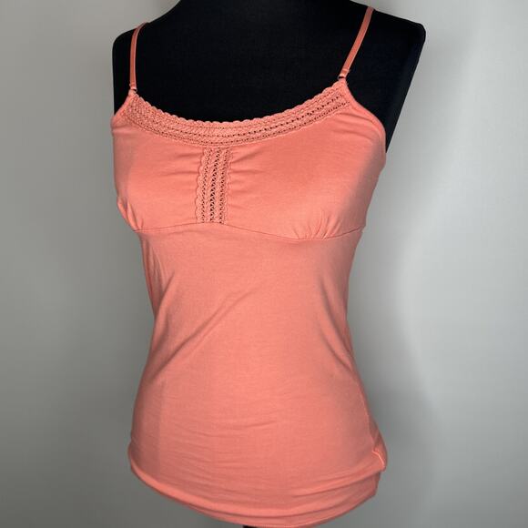Vintage Y2k American Eagle Babydoll Cami Top Size M Lace Trim Boho Grunge Retro - Picture 1 of 9